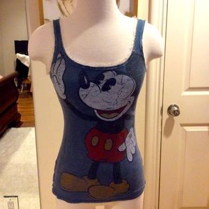 Mickey Mouse tank top. Like new 100% cotton.